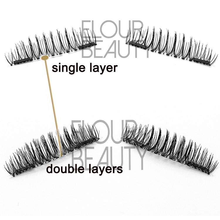 Double magnetic false eyelashes private lable China company EA12